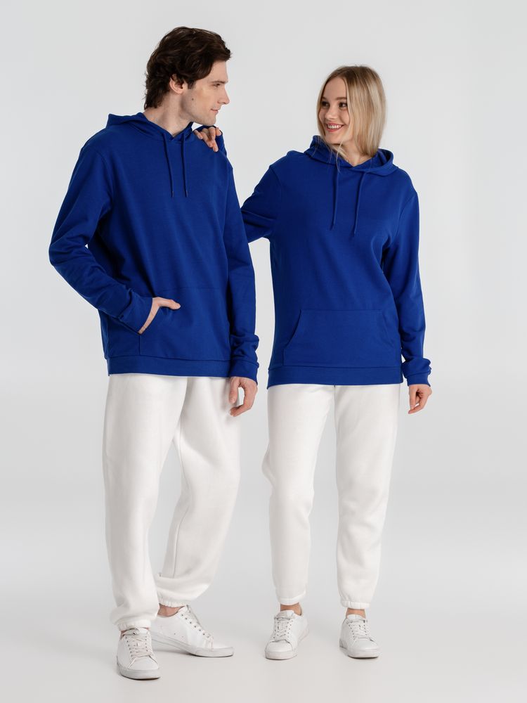 Толстовка с капюшоном унисекс Hoodie, ярко-синяя — изображение 16