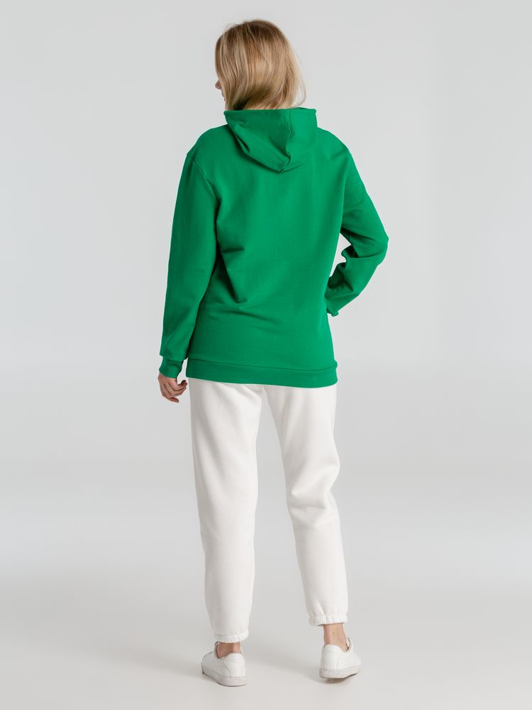 Толстовка с капюшоном унисекс Hoodie, зеленая — изображение 8