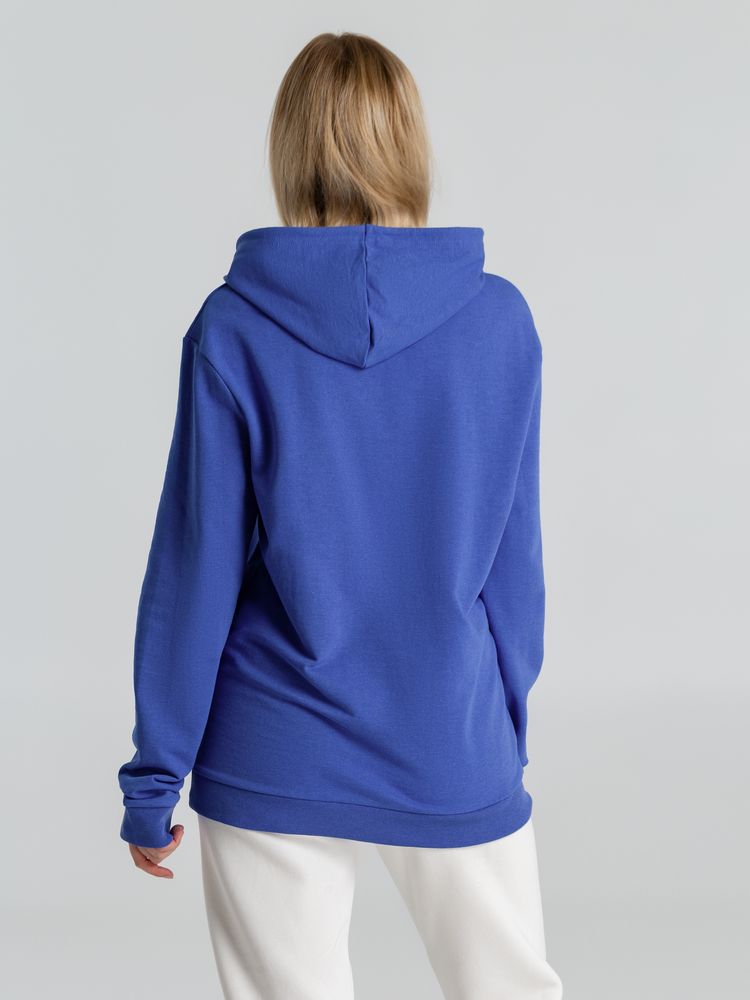 Толстовка с капюшоном унисекс Hoodie, ярко-синий меланж — изображение 7