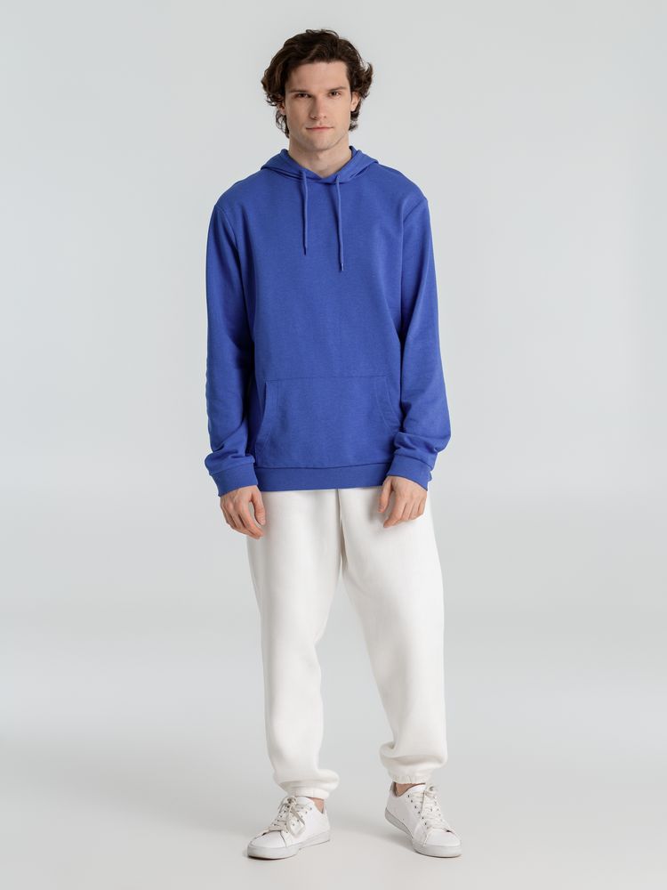 Толстовка с капюшоном унисекс Hoodie, ярко-синий меланж — изображение 12