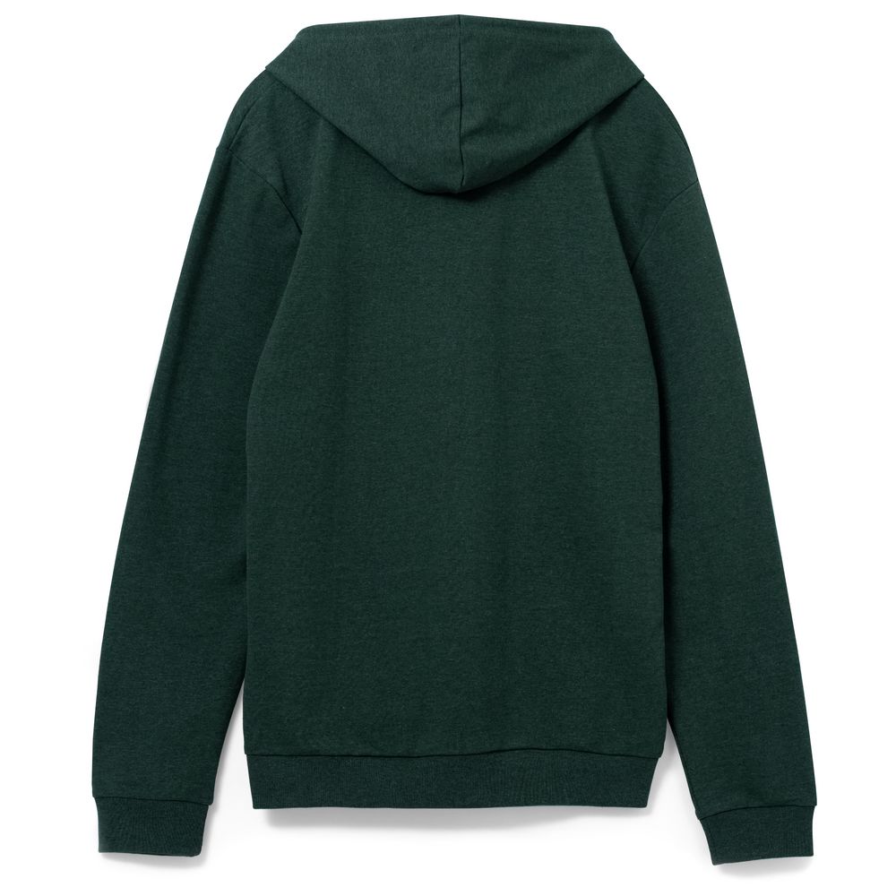 Толстовка с капюшоном унисекс Hoodie, темно-зеленый меланж — изображение 2