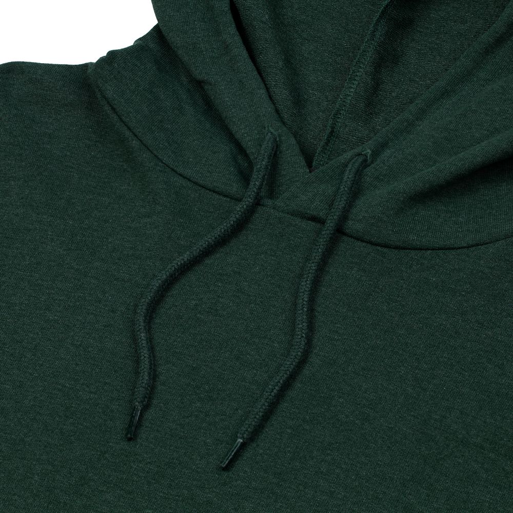 Толстовка с капюшоном унисекс Hoodie, темно-зеленый меланж — изображение 3