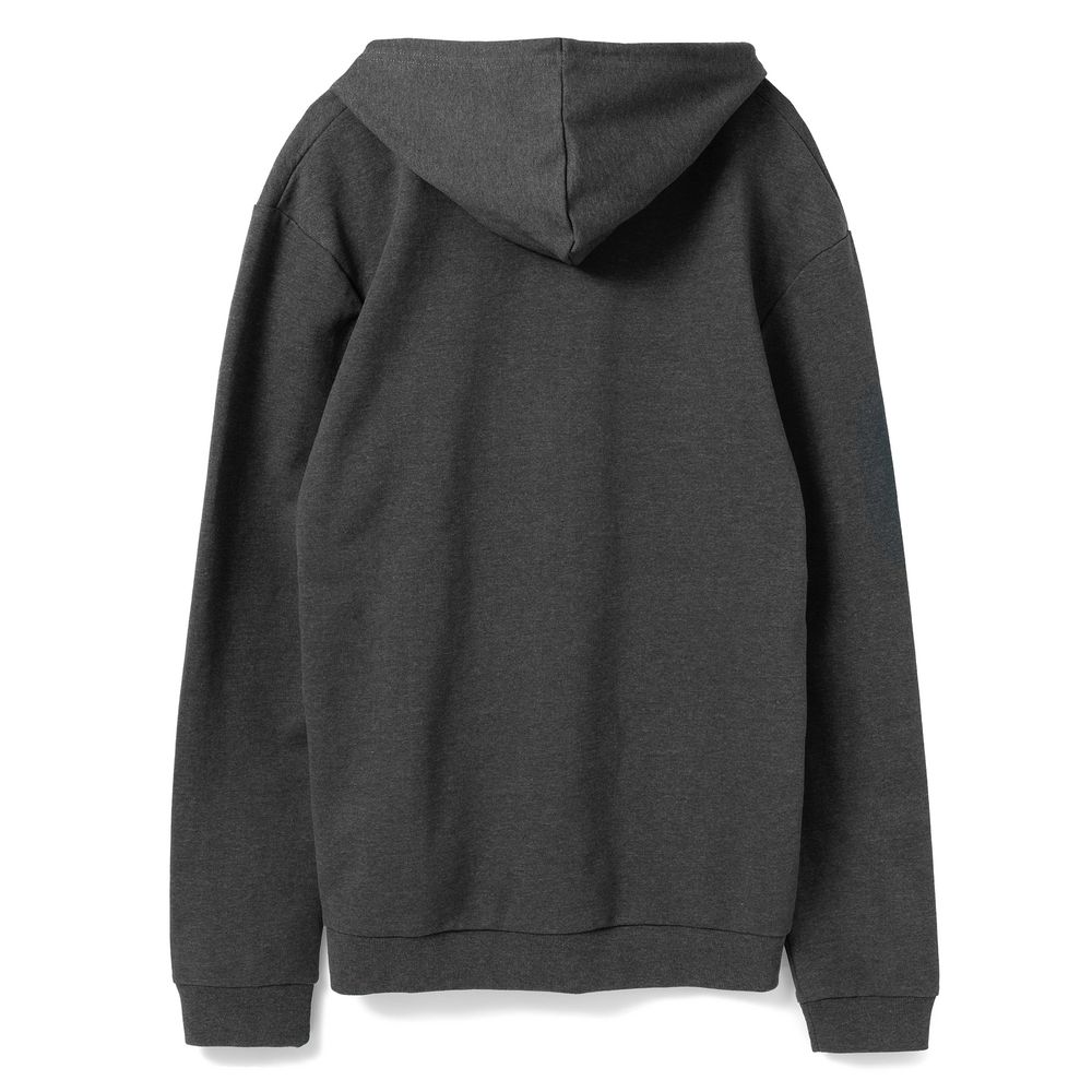 Толстовка с капюшоном унисекс Hoodie, серый меланж (антрацит) — изображение 2