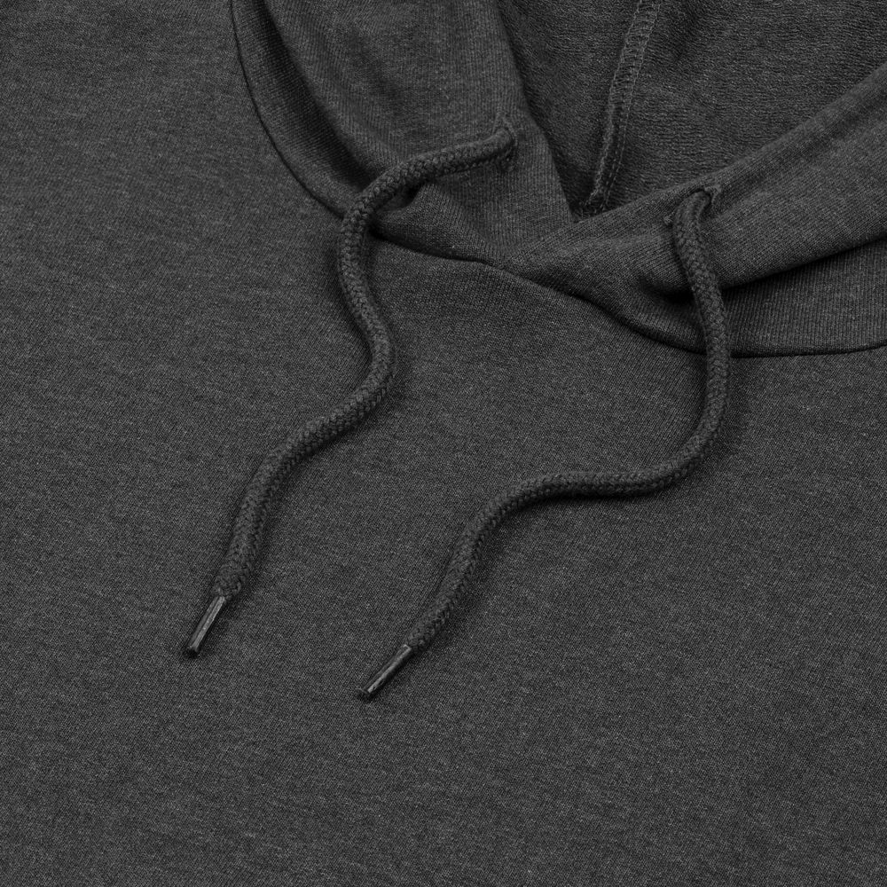 Толстовка с капюшоном унисекс Hoodie, серый меланж (антрацит) — изображение 3