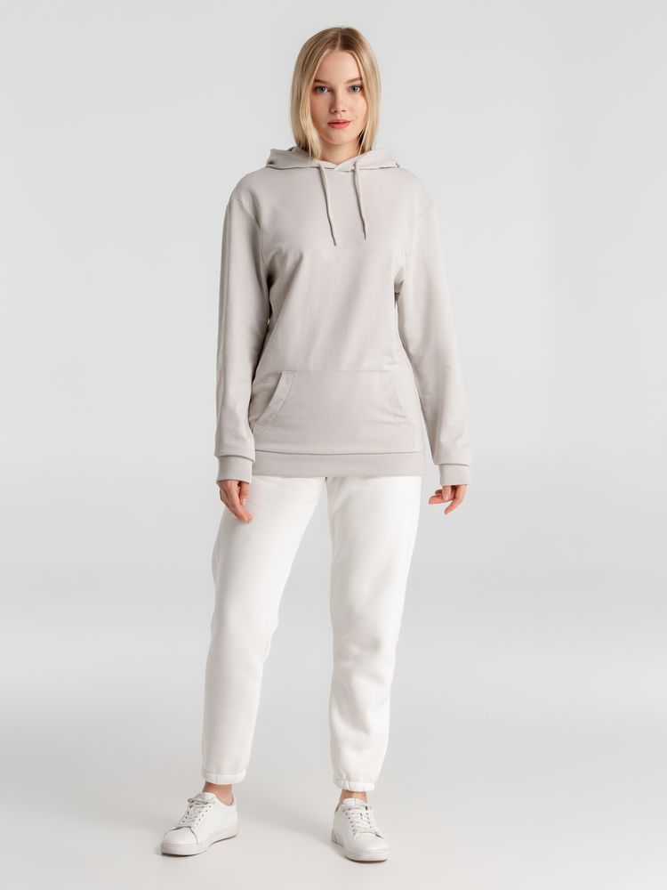 Толстовка с капюшоном унисекс Hoodie, дымчато-серая — изображение 13