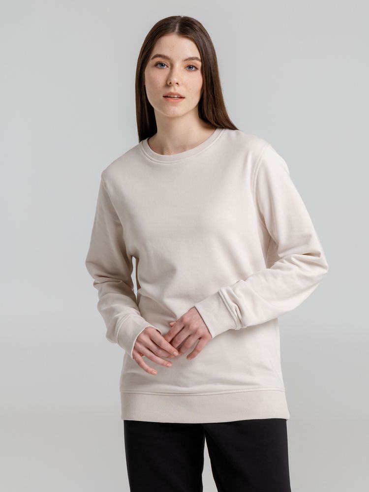 Свитшот унисекс BNC Inspire (Organic), молочно-белый — изображение 9