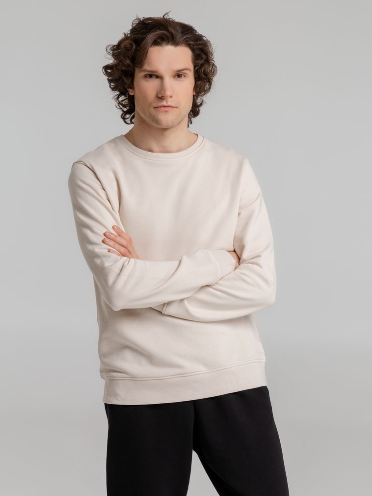 Свитшот унисекс BNC Inspire (Organic), молочно-белый — изображение 5