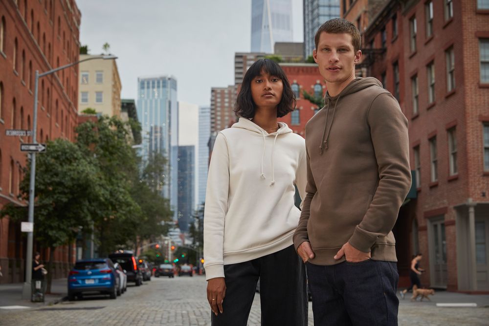 Толстовка с капюшоном унисекс BNC Inspire (Organic), розовая — изображение 7