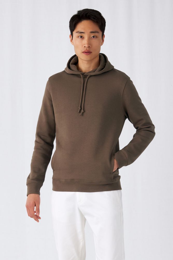 Толстовка с капюшоном унисекс BNC Inspire (Organic), серо-голубая — изображение 6