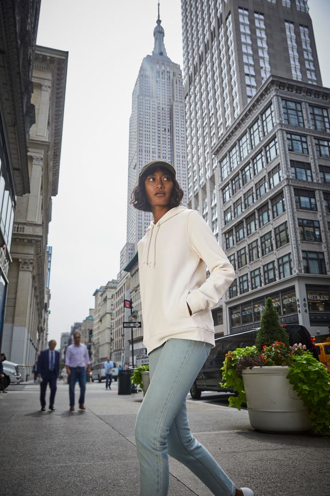 Толстовка с капюшоном женская BNC Inspire (Organic), розовая — изображение 5