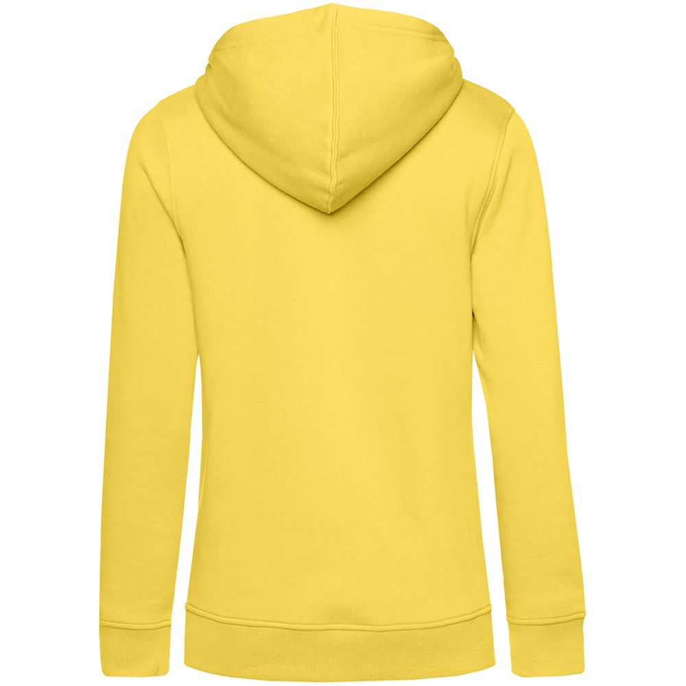 Толстовка с капюшоном женская BNC Inspire (Organic), желтая — изображение 2