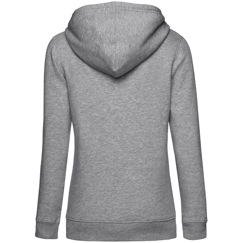 Толстовка с капюшоном женская BNC Inspire (Organic), серый меланж — изображение 2