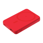 Внешний аккумулятор Ларго PD (Largo PD) 5000mAh с функцией беспроводной зарядки 15W, красный