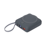 Внешний аккумулятор с подсветкой Риттер PD (Ritter PD) 10000mAh с функцией беспроводной зарядки 15W, серый