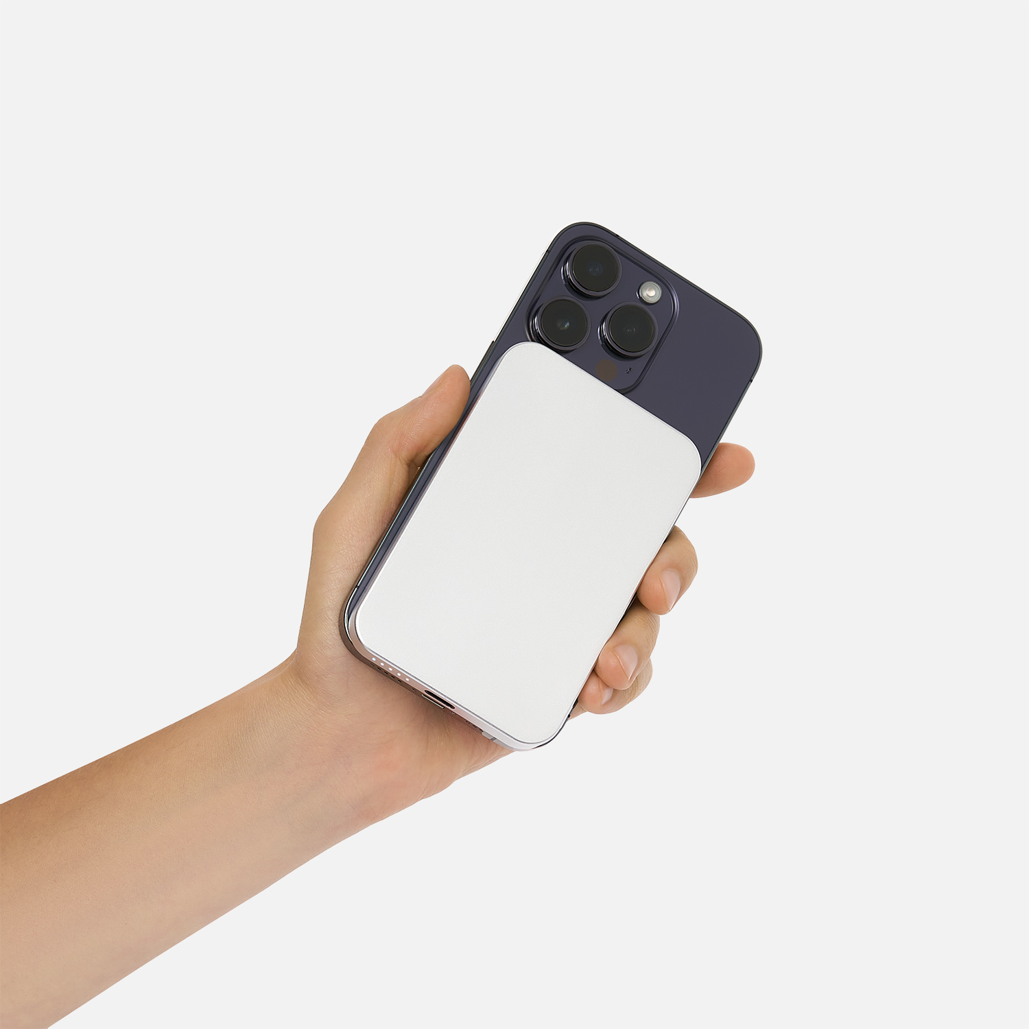 Внешний аккумулятор Артекс PD (Artex PD) 5000mAh с функцией беспроводной зарядки 15W, серебряный — изображение 9