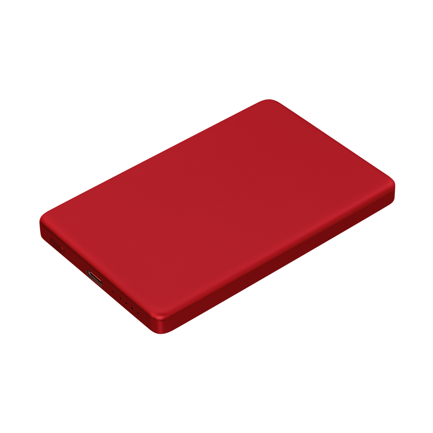 Внешний аккумулятор Атлантис (Atlantis) PD 5000mAh с функцией беспроводной зарядки 15W, красный — изображение 2
