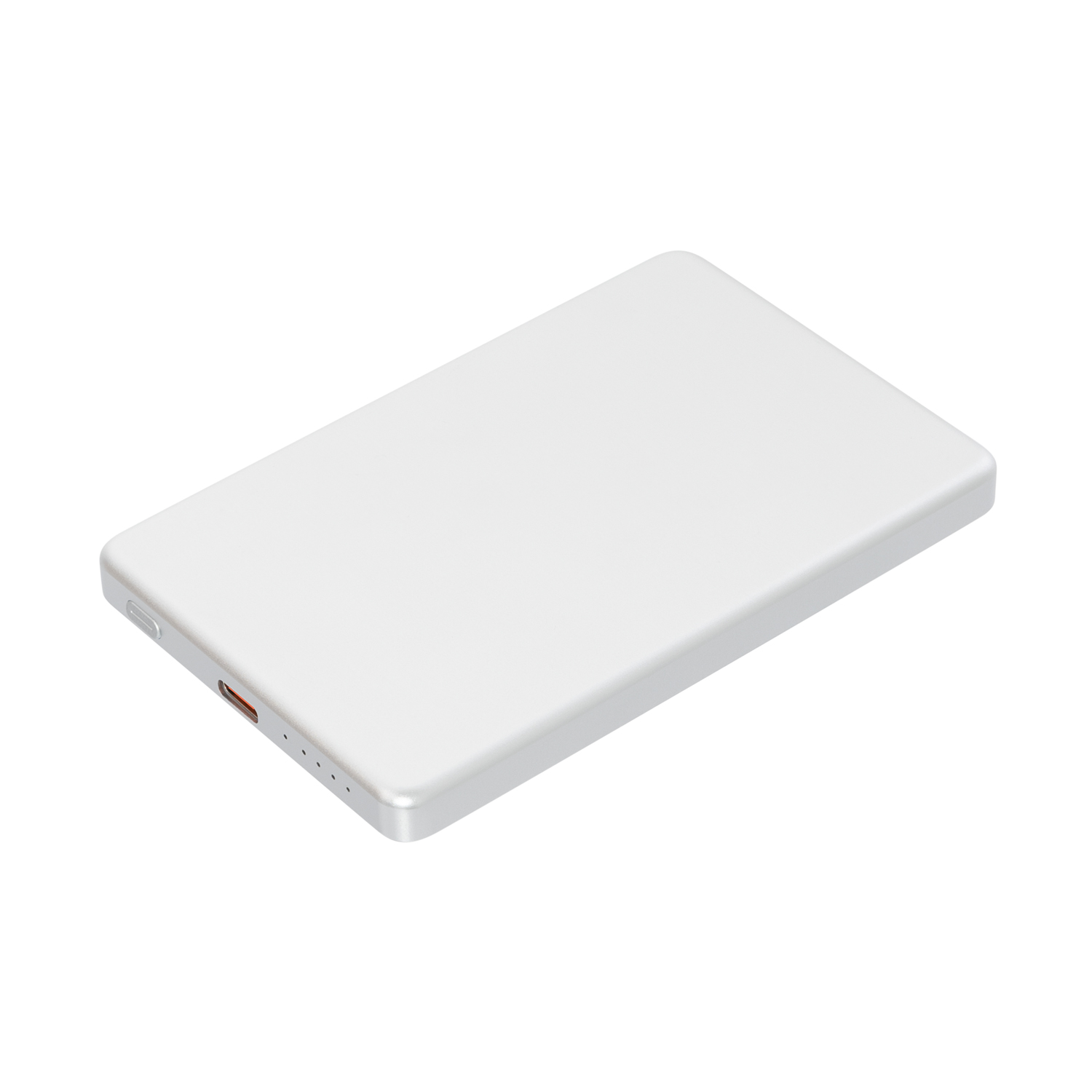 Внешний аккумулятор Атлантис (Atlantis) PD 5000mAh с функцией беспроводной зарядки 15W, серебряный — изображение 2
