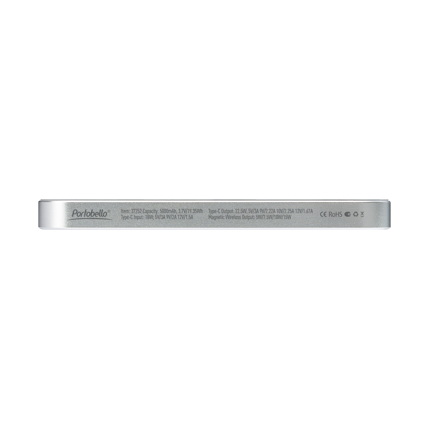 Внешний аккумулятор Артекс PD (Artex PD) 5000mAh с функцией беспроводной зарядки 15W, серебряный — изображение 4