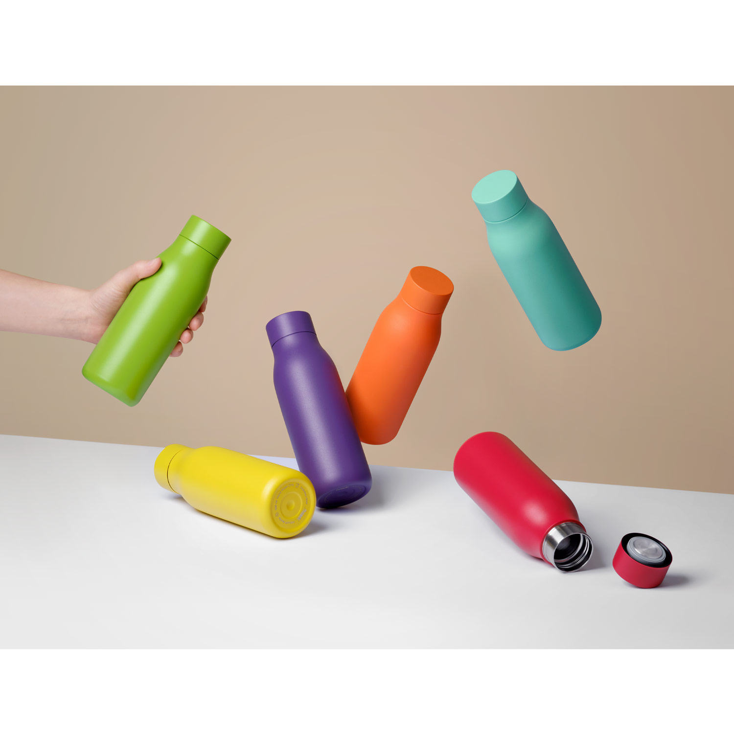 Термобутылка вакуумная герметичная Севилла (Sevilla), красная — изображение 7