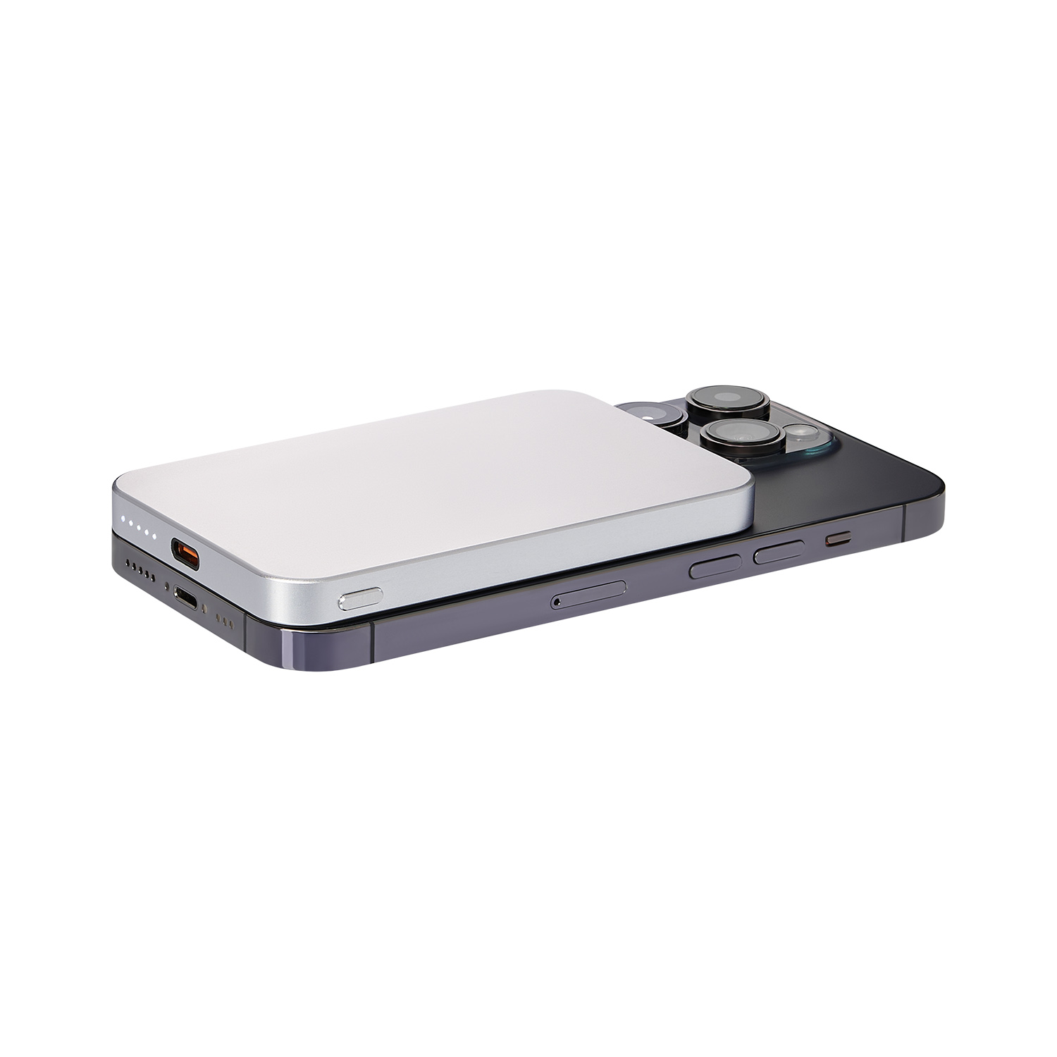 Внешний аккумулятор Артекс PD (Artex PD) 5000mAh с функцией беспроводной зарядки 15W, серебряный — изображение 7