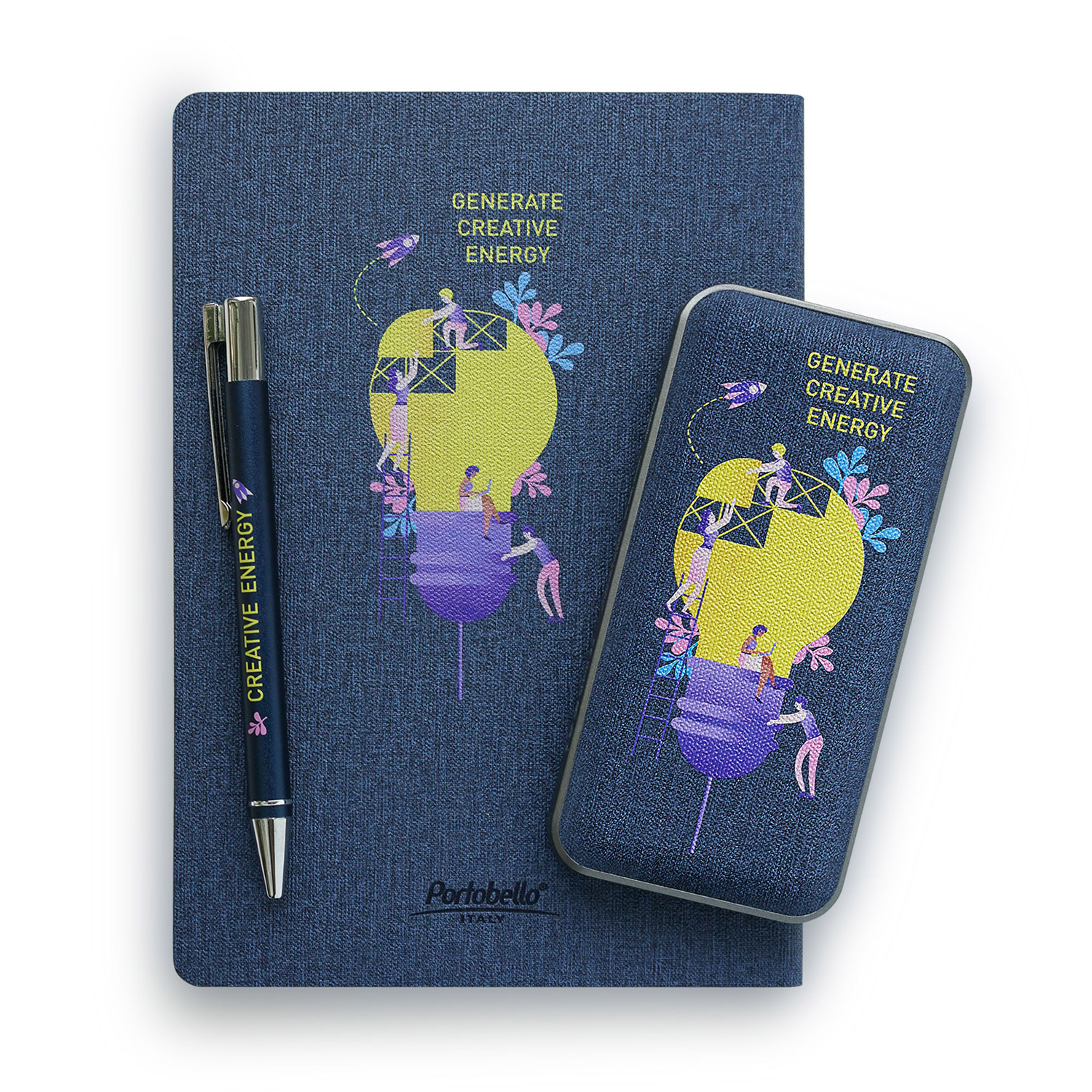 Внешний аккумулятор Твид PB (Tweed PB) 10000 mAh, синий — изображение 3