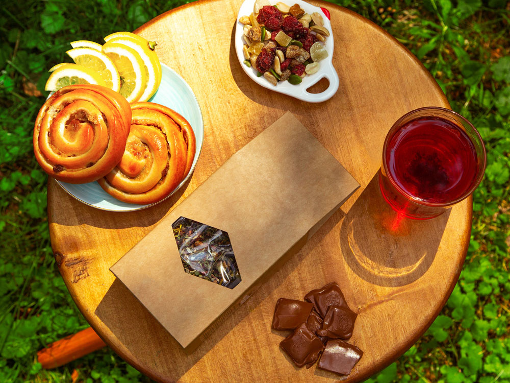 Чай Малина с мятой фруктовый, 70 г. (матовая упаковка) (Р) — изображение 7