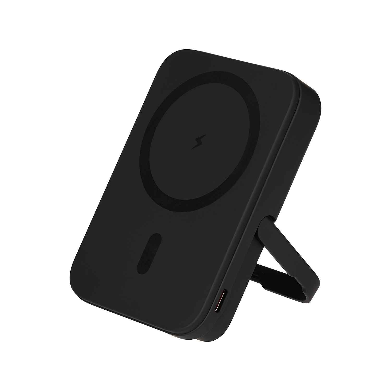 Внешний аккумулятор Юнион PD (Union PD) 10000mAh с функцией беспроводной зарядки 15W, черный — изображение 3