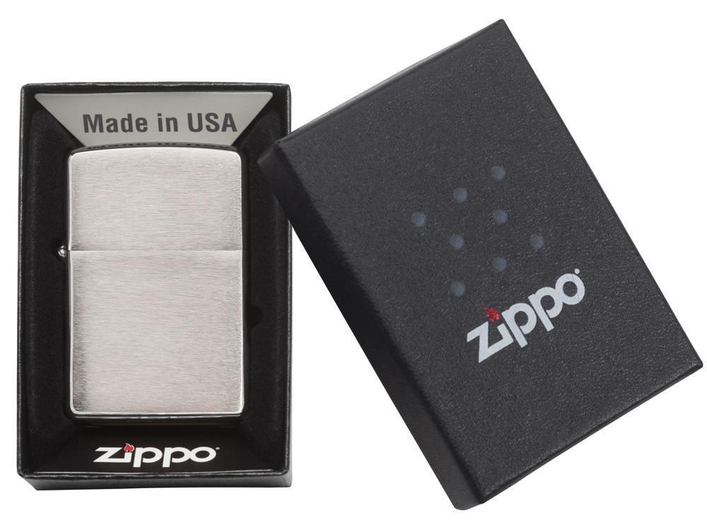 Зажигалка ZIPPO Classic с покрытием Brushed Chrome, латунь/сталь, серебристая, матовая, 38x13x57 мм — изображение 4