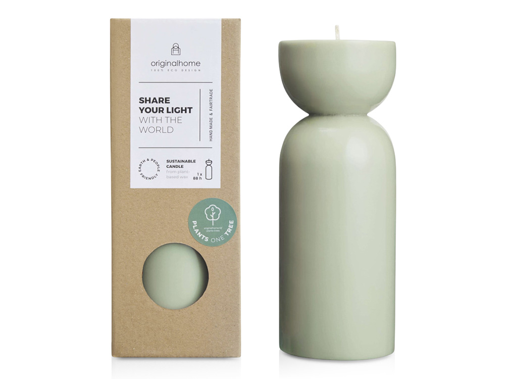 Originalhome органическая свеча - средняя - Зеленый яркий