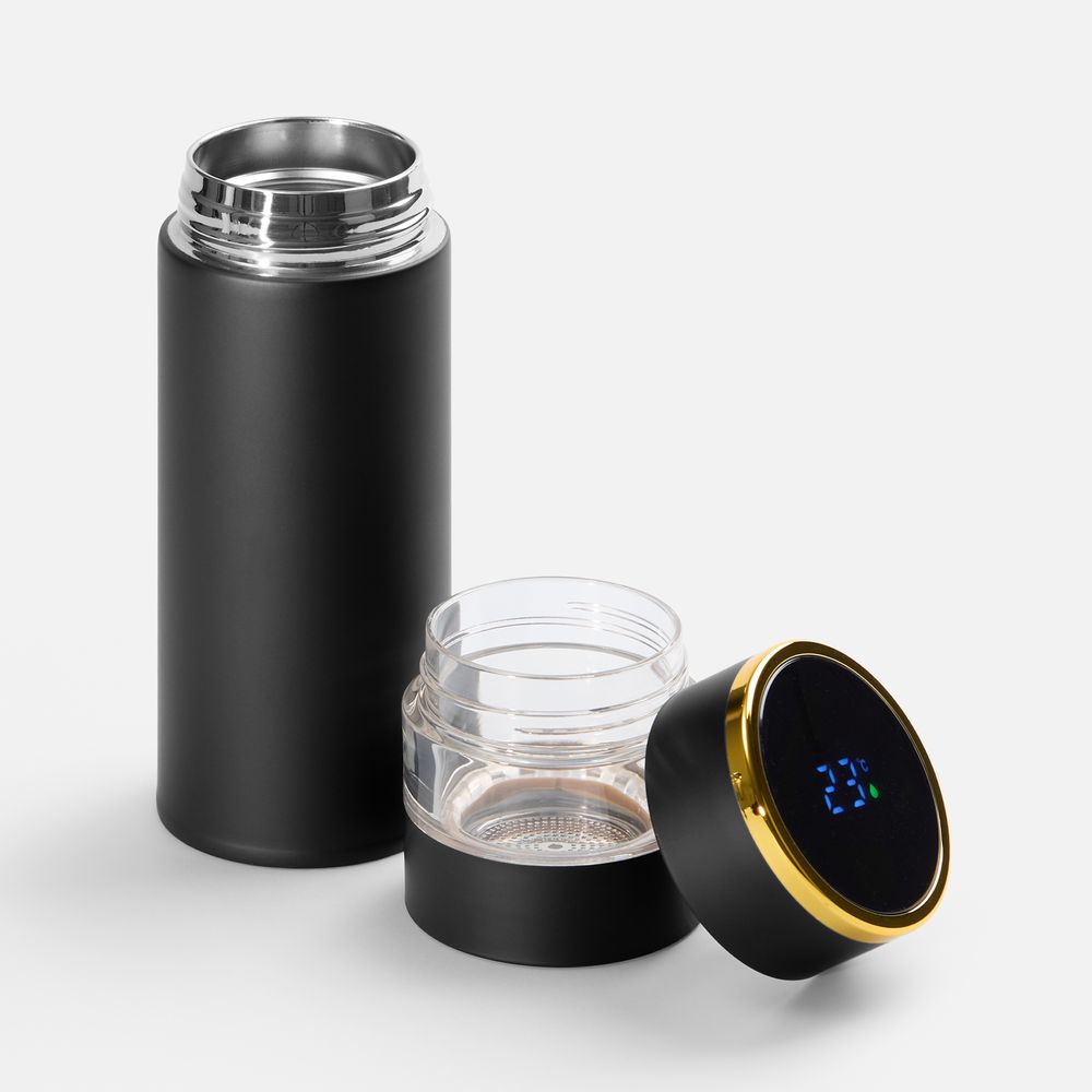 Смарт-бутылка с инфьюзером Thermory, черная — изображение 3