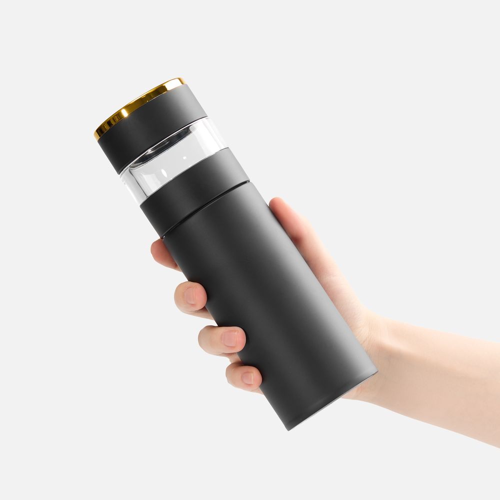 Смарт-бутылка с инфьюзером Thermory, черная — изображение 5