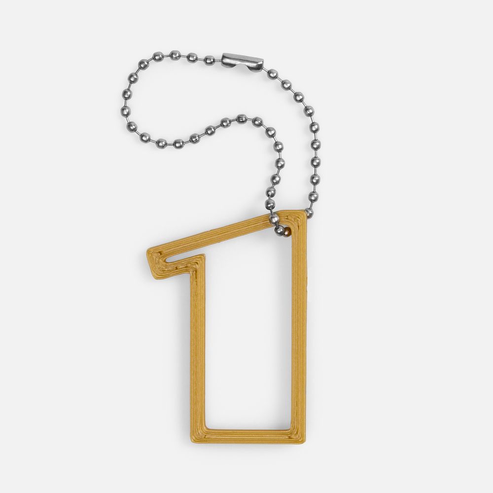 Подвеска Symbol, 3D-печать на заказ, цифра 1 — изображение 4