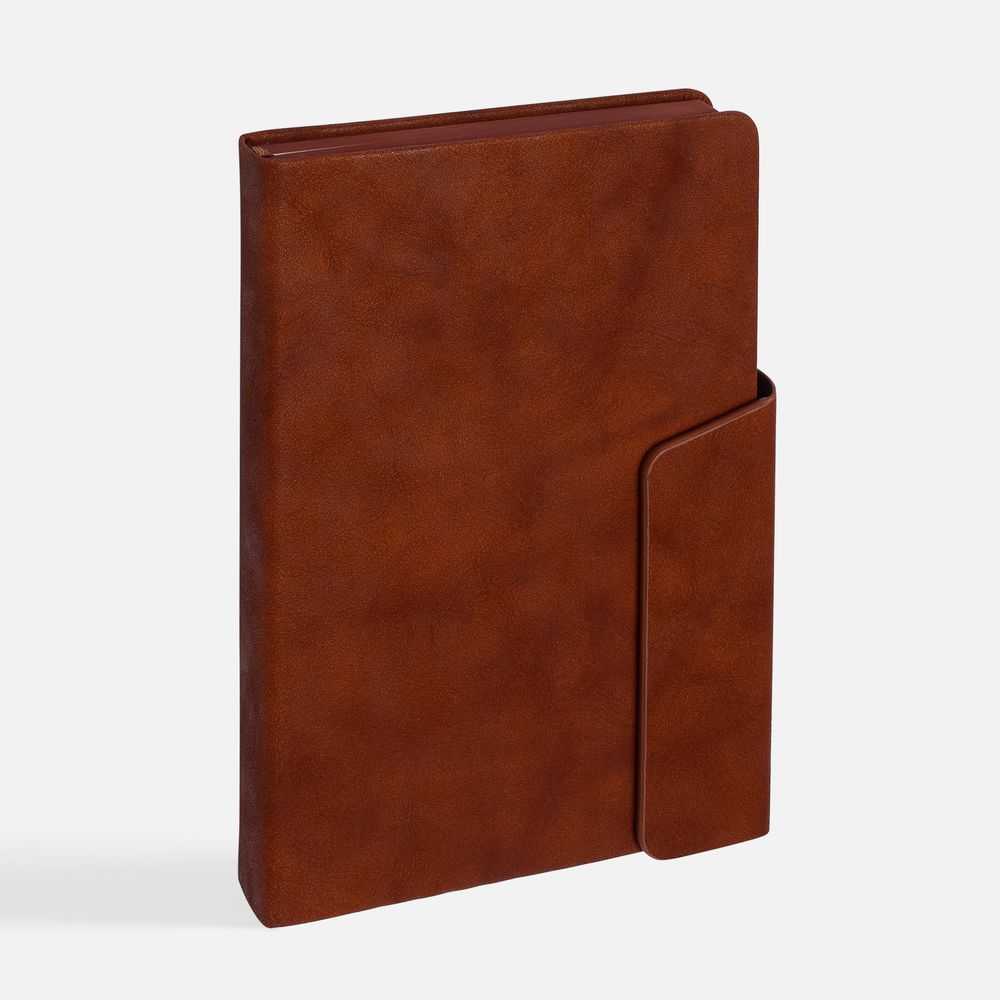 Ежедневник Leadmark, недатированный, коричневый — изображение 3