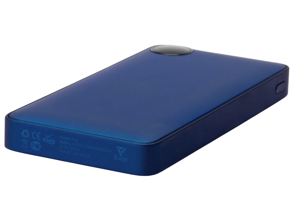 Внешний аккумулятор с дисплеем Mild, 10 000 mAh, синий — изображение 7