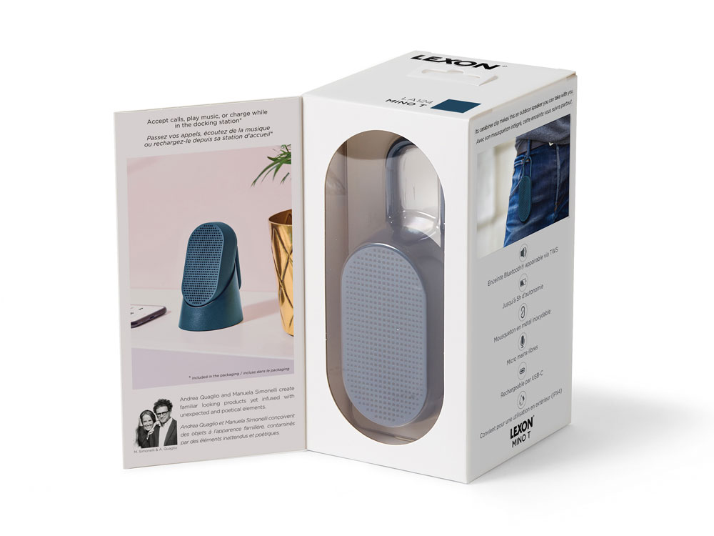 Колонка беспроводная с подставкой Mino T, темно-синий — изображение 16