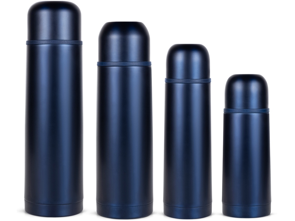 Термос Relaxika 101 (1 литр), темно-синий (без лого) — изображение 9