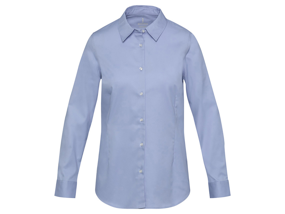 Citrine женская рубашка из твила - Голубой — изображение 2