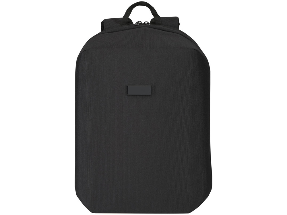 Рюкзак Luma для ноутбука с диагональю экрана 15 дюймов с защитой от кражи объемом 10 л из материала, переработанного по стандарту GRS - сплошной черный — изображение 2