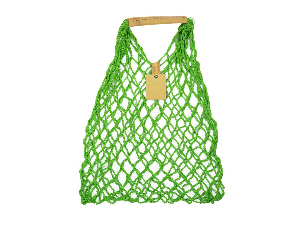 Авоська Dream М old style 15 литров с кожаными ручками, яблоко (9)