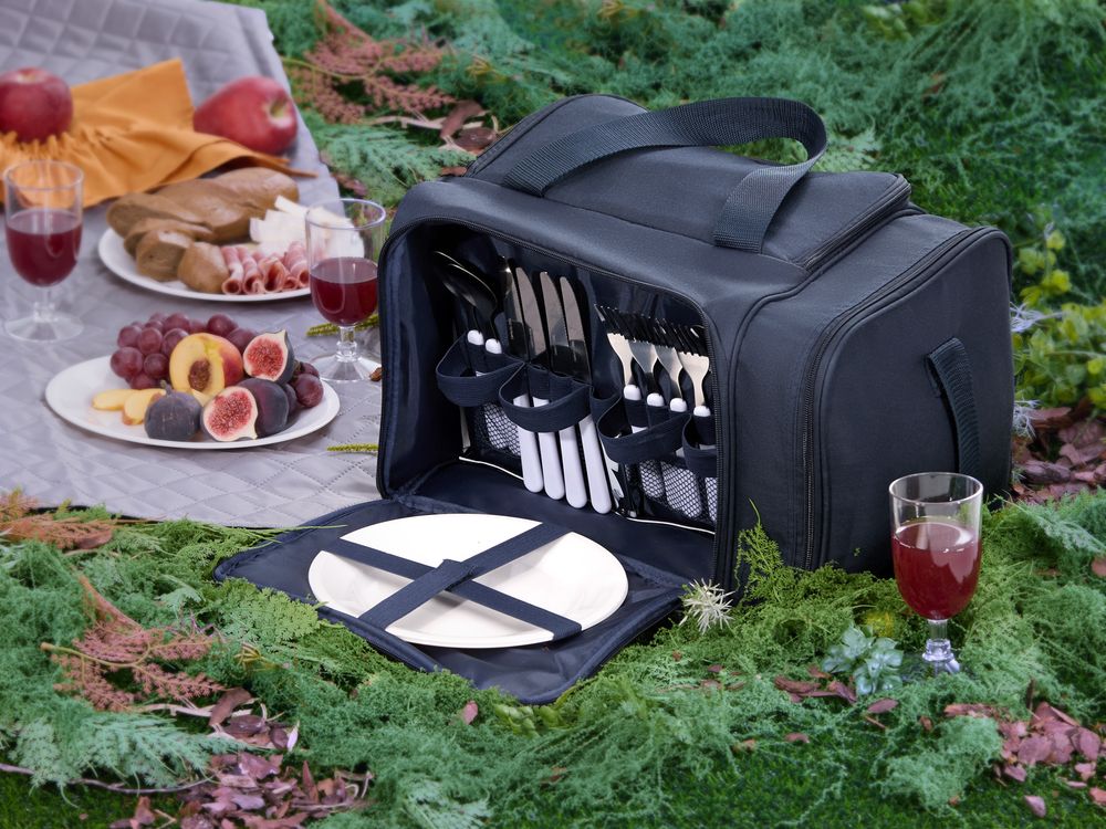 Набор для пикника Campello на 4 персоны, темно-синий — изображение 6