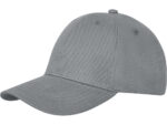 Бейсболка Davis, 6 панелей, серый