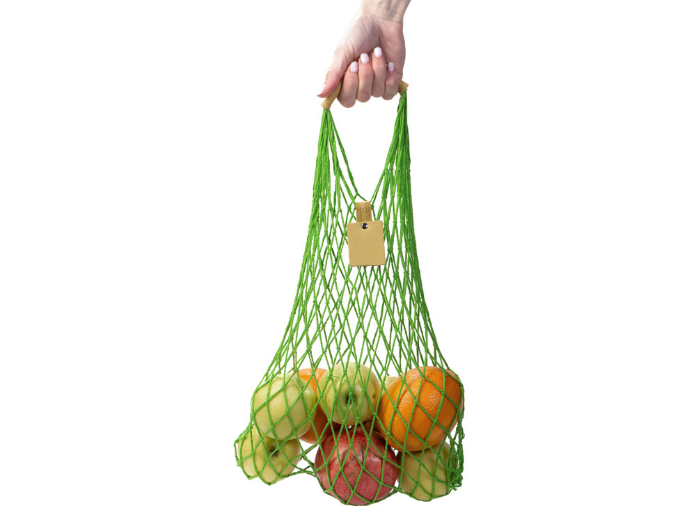 Авоська Dream М old style 15 литров с кожаными ручками, яблоко (9) — изображение 4