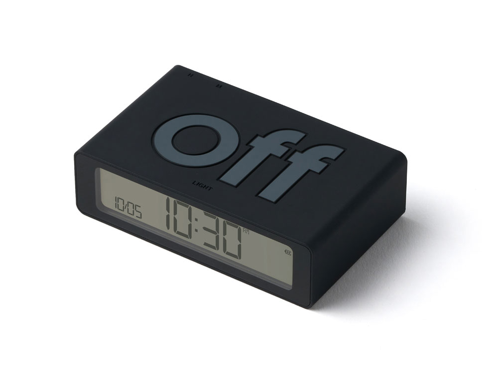 Часы настольные Flip Mini, черный — изображение 2