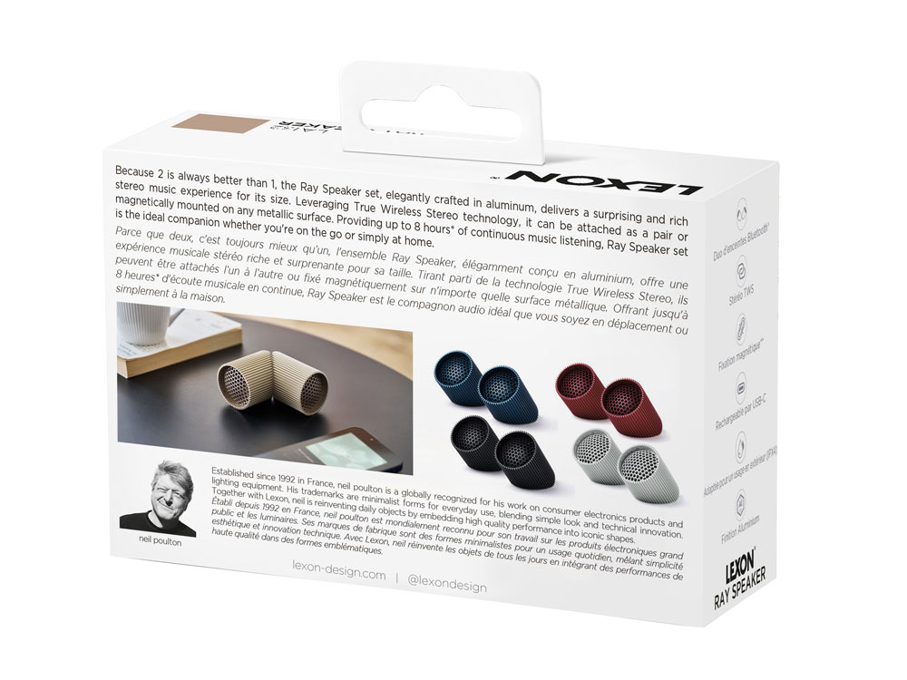 Беспроводная колонка Ray Speaker, серебристый — изображение 10