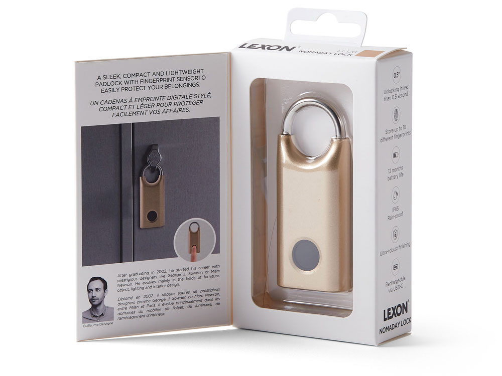 Замок с сенсором Noma Lock, темно-серый — изображение 9