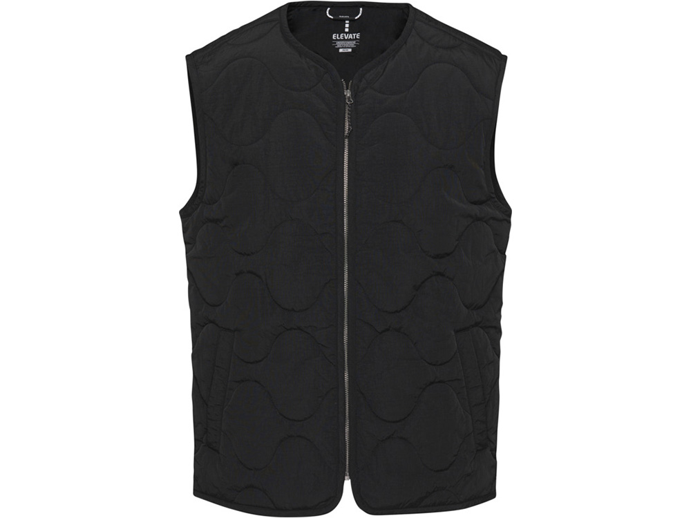 Quartz утепленный жилет унисекс из переработанного материала GRS - сплошной черный — изображение 2