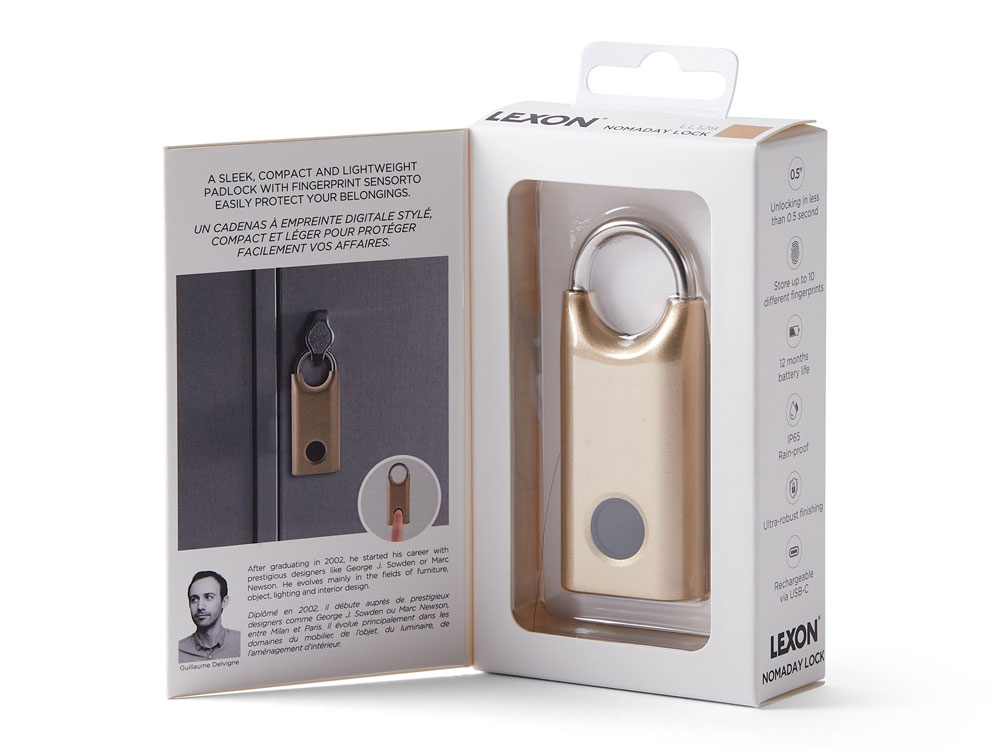 Замок с сенсором Noma Lock, темно-синий — изображение 8