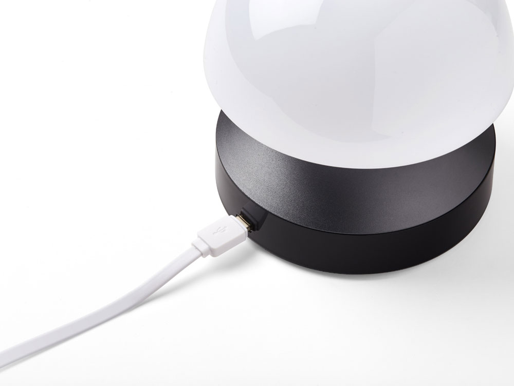 Светильник с часами и световым будильником Mina Sunrise, темно-серый — изображение 12