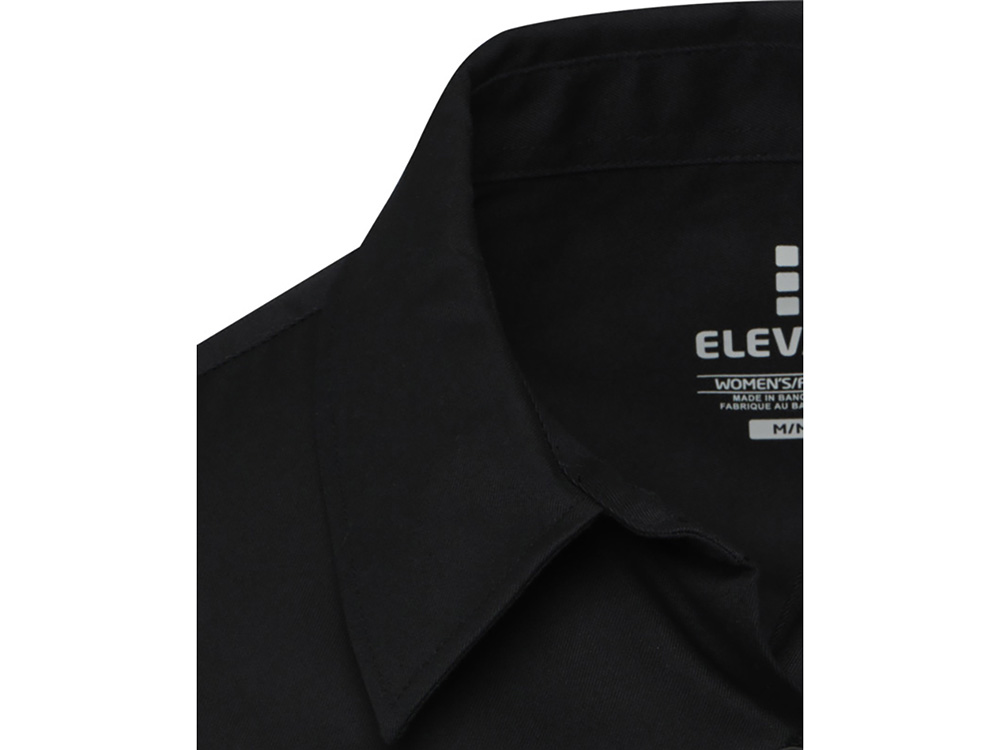 Citrine женская рубашка из твила - сплошной черный — изображение 4