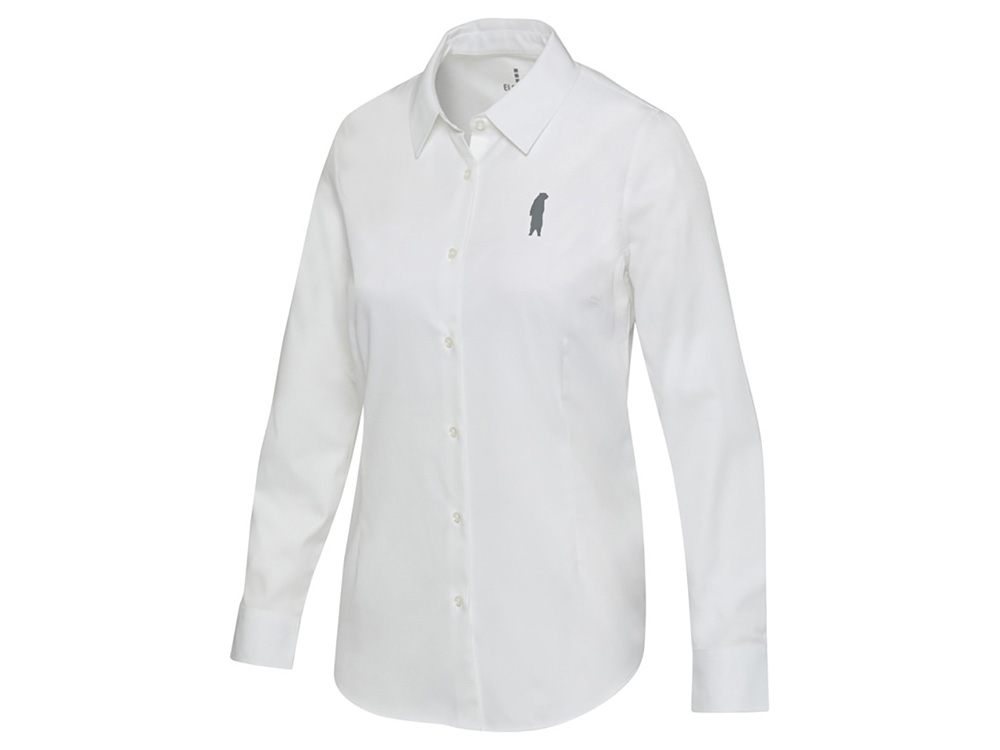 Citrine женская рубашка из твила - Белый — изображение 5